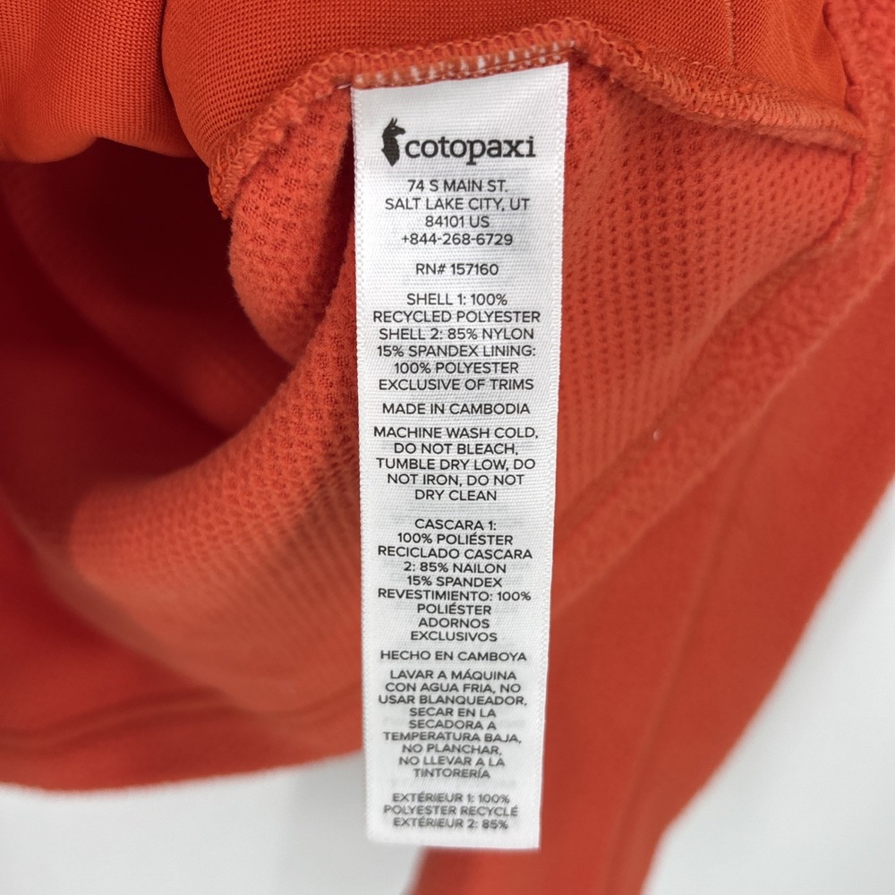 Cotopaxi Abrazo Half Zip Fleece Jacket Hiking Outdoor Preppy Womens Medium - Picture 7 of 8